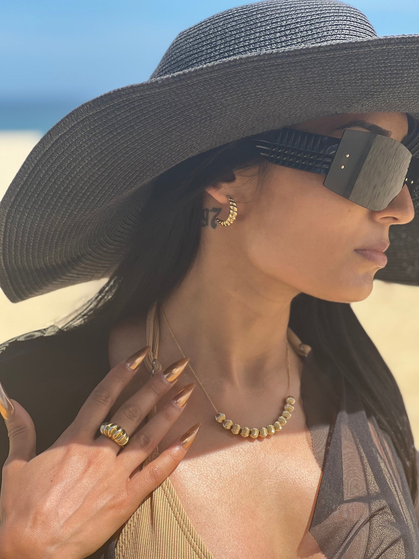 Golden Croissant Set