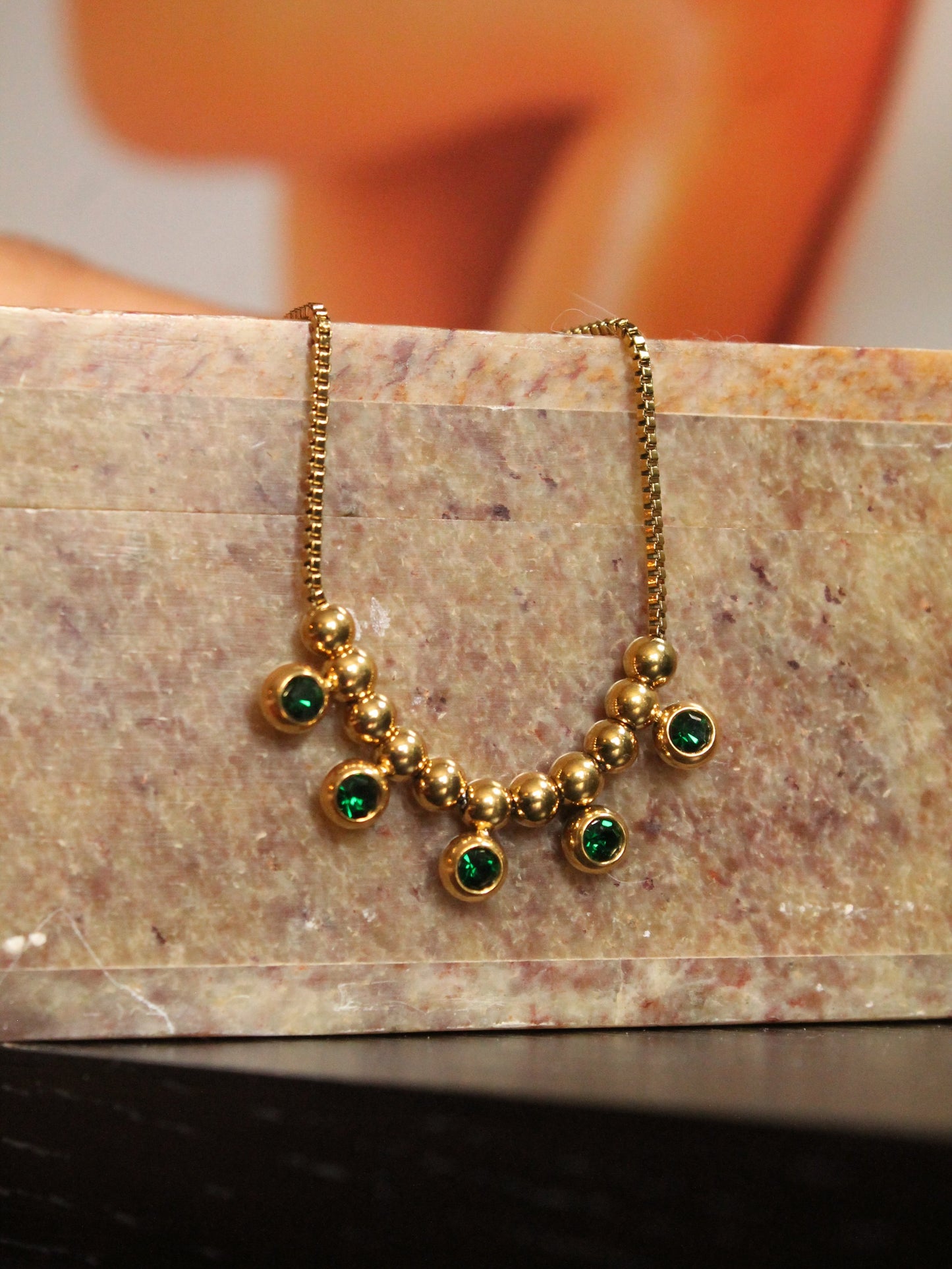 Emerald Anklet